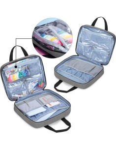 Bolsa de Proyecto de Bordado LoDrid Gris 33x30.5cm 2