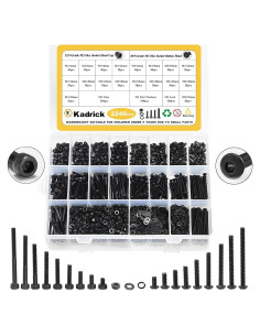 Juego de Tornillos M3 Kadrick 2240 Pcs Acero Aleado 12.9