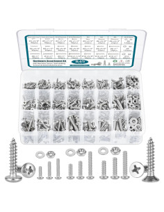 Kit de 845 Piezas de Tornillos y Tuercas SATANTECH Acero Inoxidable