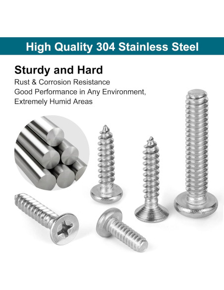 Kit de 845 Piezas de Tornillos y Tuercas SATANTECH Acero Inoxidable