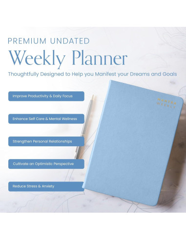 Planificador Diario y Semanal 2025-2026 A4 Mantra Azul