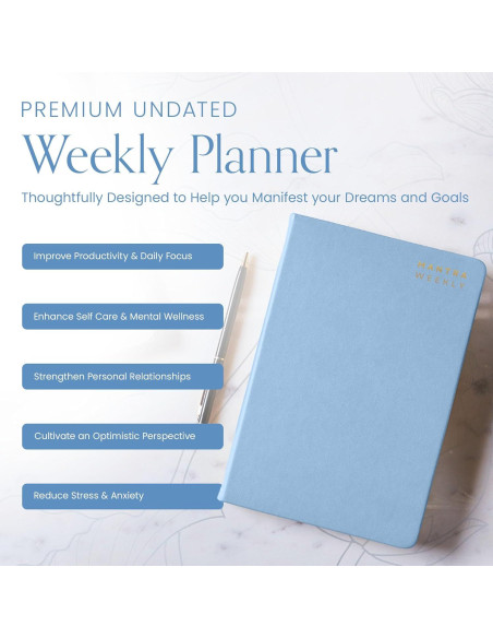 Planificador Diario y Semanal 2025-2026 A4 Mantra Azul