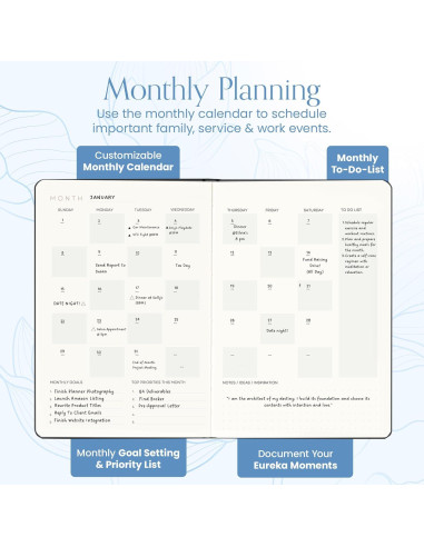 Planificador Diario y Semanal 2025-2026 A4 Mantra Azul