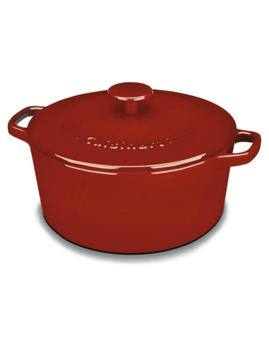 Cacerola Redonda de Hierro Fundido Enameled Cuisinart 5L Rojo