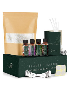 Kit de Fabricación de Velas de Soja Hearth & Harbor 0.91 kg
