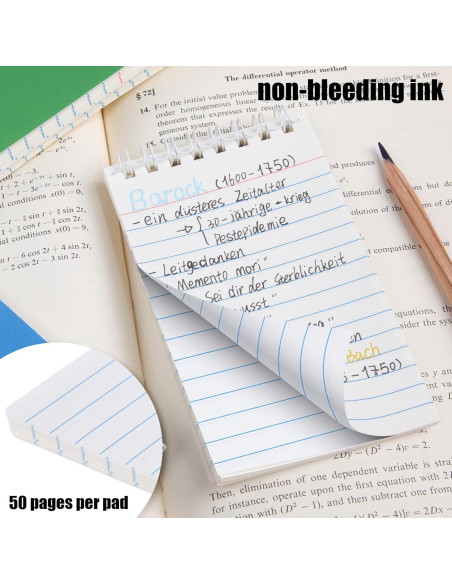 Koogel 6 Cuadernos Espirales Universitarios 3x5 cm Multicolor