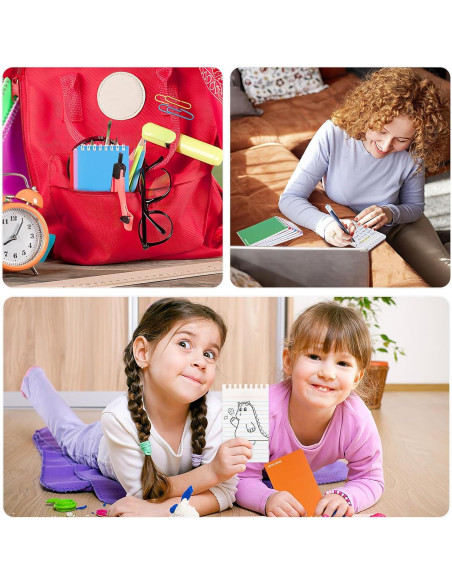 Koogel 6 Cuadernos Espirales Universitarios 3x5 cm Multicolor