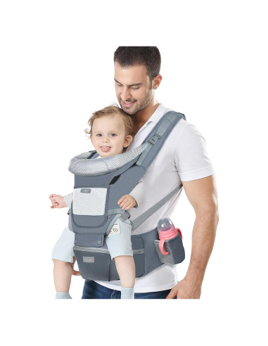Portabebés Ergonómico YSSKTC Gris Oscuro 3.2-20.4 kg