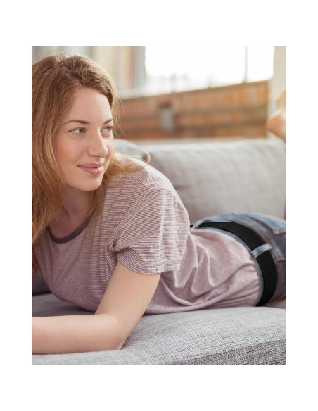 Cinturones Elásticos Invisibles SATINIOR 2 Piezas Negro