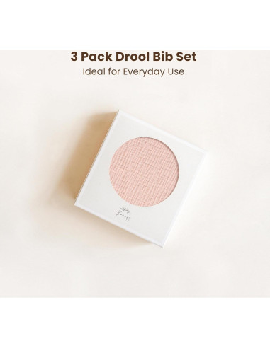 Baberos de Muselina Konssy para Bebés - 100% Algodón, 3-Pack