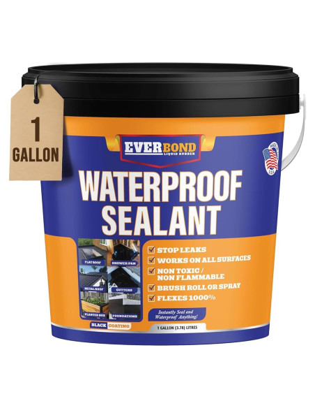 Sellador Impermeable Everbond 3.78L - Caucho Líquido Flexible