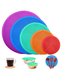 KooMall Alfombrilla Multiusos Silicona 5 Piezas 30 cm a 10 cm