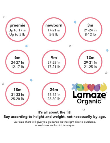 Bodies de Manga Corta Lamaze Orgánico Bebé 3 Meses Rosa