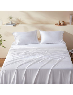 Juego de Sábanas Rey 4 Piezas HyggeB 100% Viscosa Bambú 400 Hilos 2
