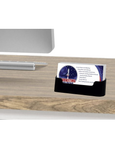 Soportes de Tarjetas de Visita Acrílico Negro 100 Unidades 2