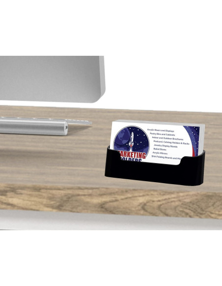 Soportes de Tarjetas de Visita Acrílico Negro 100 Unidades