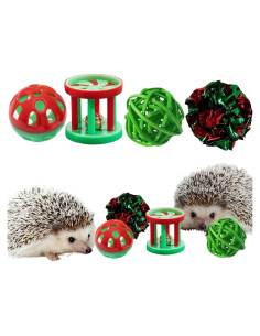 Set de Juguetes para Erizos Homedy - Bola de Campana 4 Pcs