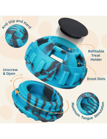 Juguete Interactivo para Perros Pequeños PetZee Azul