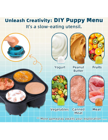 Juguete Interactivo para Perros Pequeños PetZee Azul