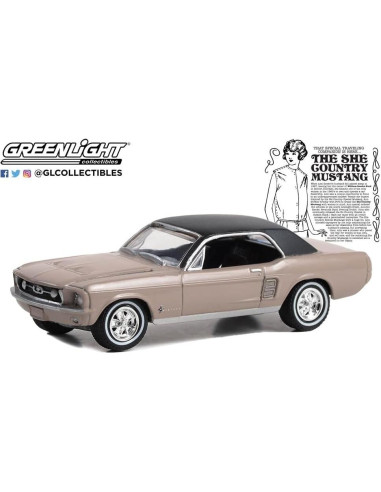 Auto Diecast 1:64 GreenLight Mustang 1967 Coupe