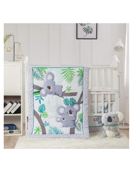 Conjunto de Ropa de Cuna La Premura Koala 3 Piezas Estándar