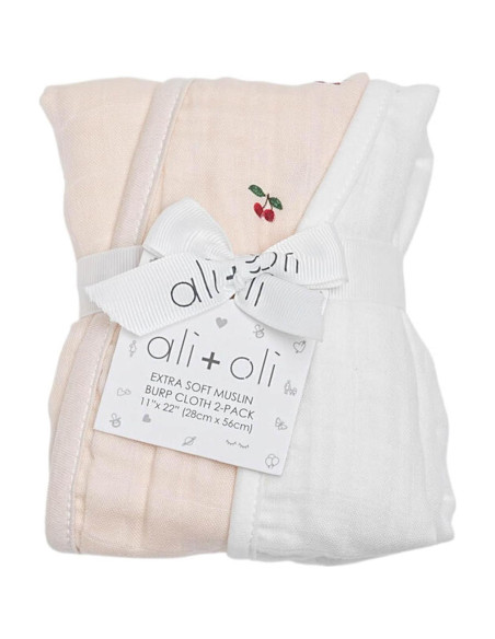 Paquete de 2 Pañuelos de Eructo Ali+Oli Muselina Bebé