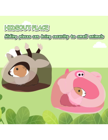 Cama y Escondite para Conejillos de Indias LEFTSTARER - Jirafa