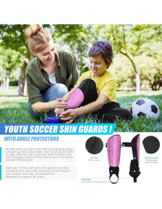 Protectores de Espinilla de Fútbol Mengdger para Niños 35D 2