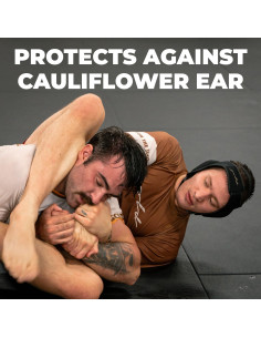 Cabezal Gold BJJ Protector de Oídos Ajustable para Jiu Jitsu 2