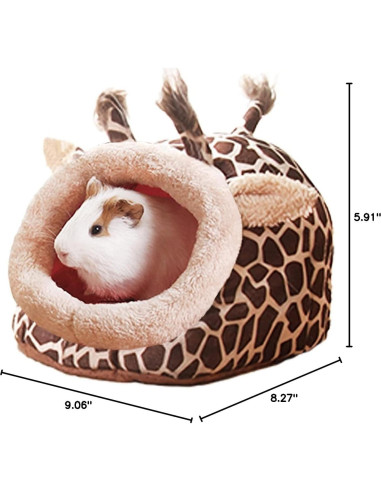 Cama y Escondite para Conejillos de Indias LEFTSTARER - Jirafa