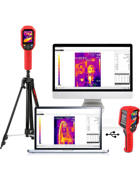 Cámara Térmica UNI-T UTi260B con Lente Macro 256x192