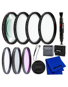 Kit de Filtros de Lente Ultimaxx 72mm UV CPL FLD + Macro