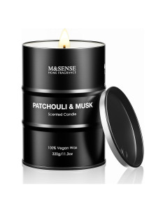 Vela Aromática M&SENSE Pachulí y Almizcle 320g - 70 Horas