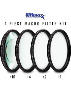 Kit de Filtros de Lente Ultimaxx 72mm UV CPL FLD + Macro 2