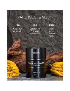 Vela Aromática M&SENSE Pachulí y Almizcle 320g - 70 Horas 2