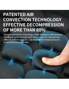 Funda Inflable Cojín de Asiento Motocicleta JFT Negro 36x37cm 2