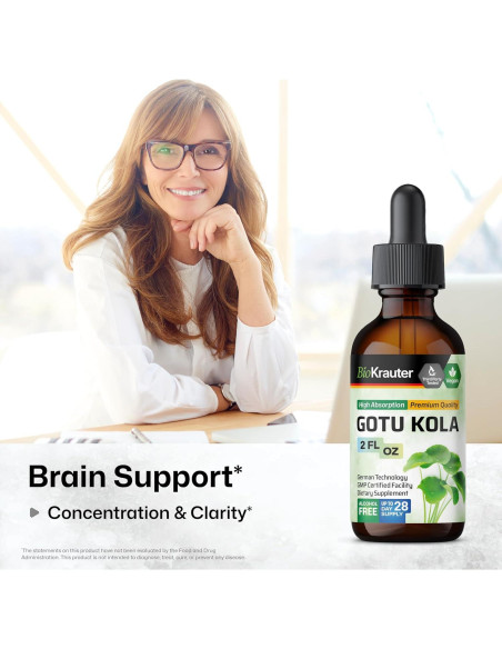 Tintura de Gotu Kola y Bacopa BioKrauter 59 ml Vegana