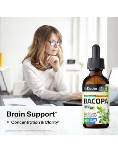 Tintura de Gotu Kola y Bacopa BioKrauter 59 ml Vegana