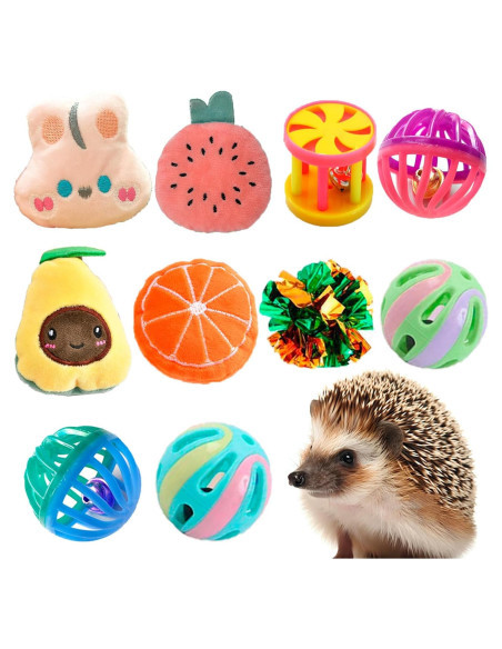 10 Juguetes de Enriquecimiento para Erizos VZqola