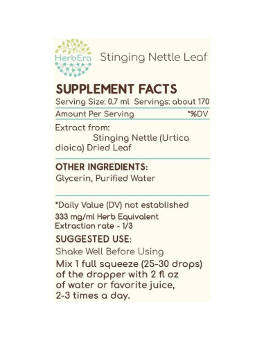 Extracto de Ortiga Natural HerbEra 118.29 ml Sin Alcohol
