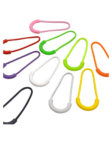 100 Tiradores de Cremallera Renashed en 10 Colores para Mochilas