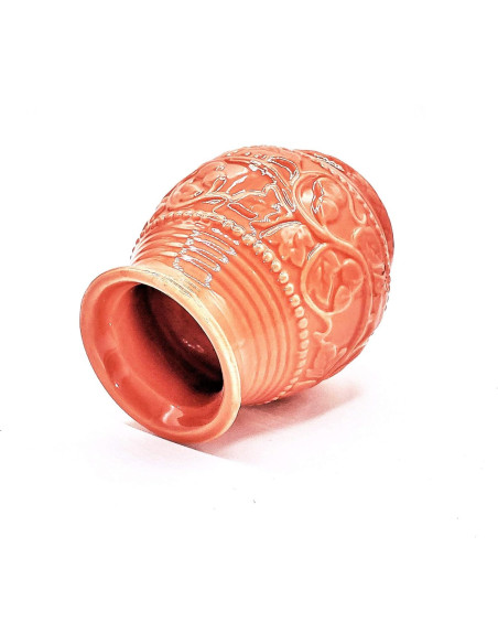 Calabaza de Cerámica Pure Argentino Coral 192g con Sorbete