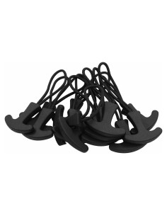 Tiradores de Cremallera Kemcatui 20pcs Nylon Negro TY2024