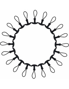 Tiradores de Cremallera Kemcatui 20pcs Nylon Negro TY2024 2