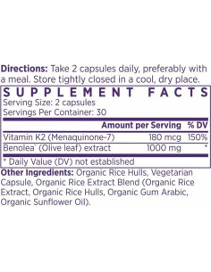Suplemento Cardiovascular BP Avanzado Naomi 1000mg 60 Cápsulas 2