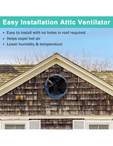 Ventilador de Ático Hipoilk 15" con Termostato 1600 CFM