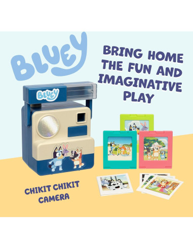 Cámara Chikit Chikit Bluey con 10 Tarjetas y 3 Cartuchos