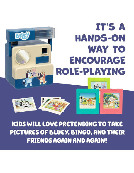 Cámara Chikit Chikit Bluey con 10 Tarjetas y 3 Cartuchos