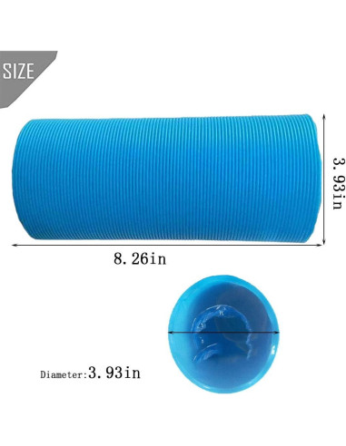 Túneles para Hámster PINVNBY 2 Pcs Plegables 21 cm Azul