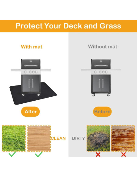 Mats para Parrilla JCOMORY 121.9 x 76.2 cm a Prueba de Fuego